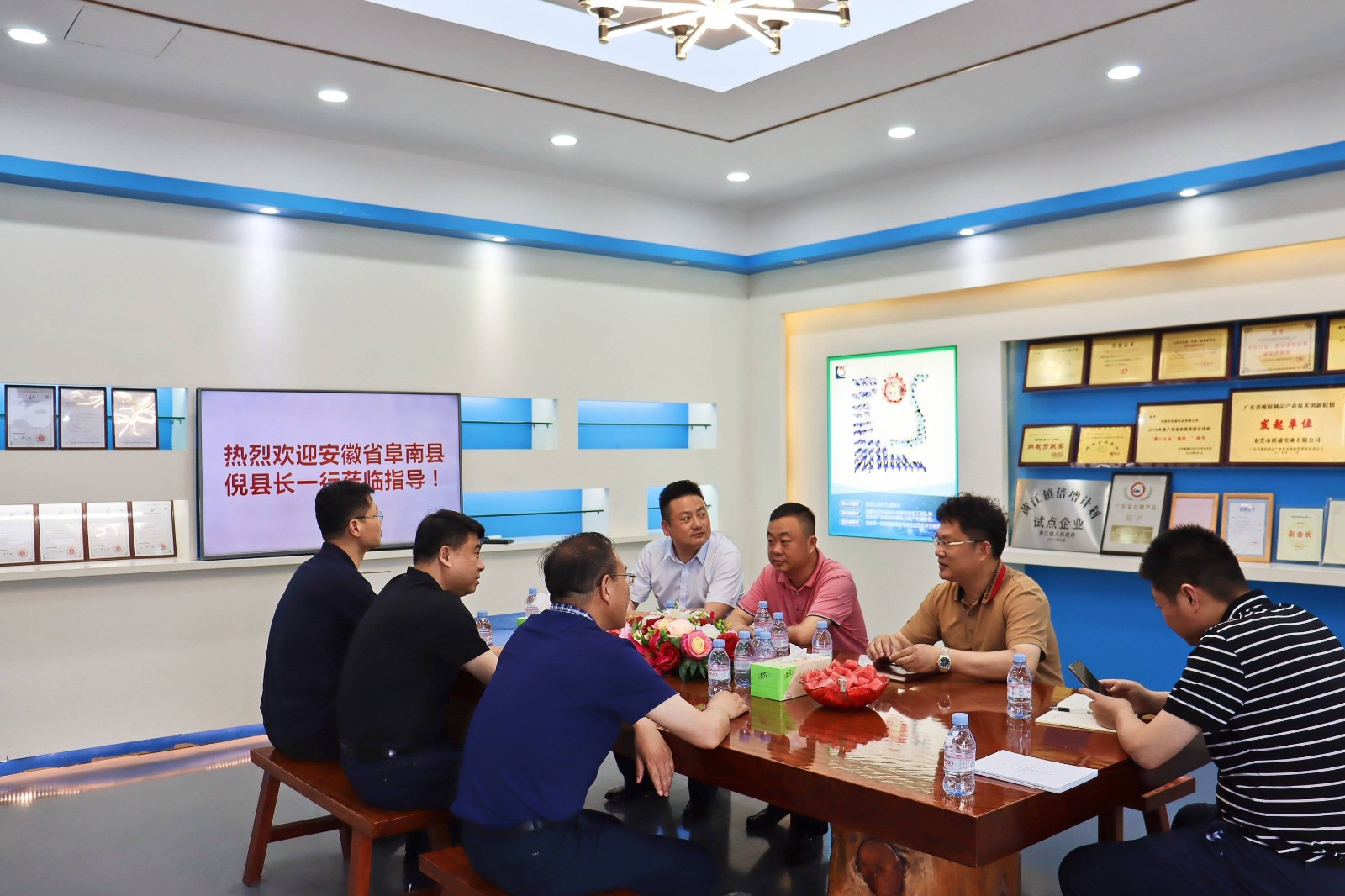 熱烈歡迎安徽省阜南縣倪縣長一行蒞臨指導！